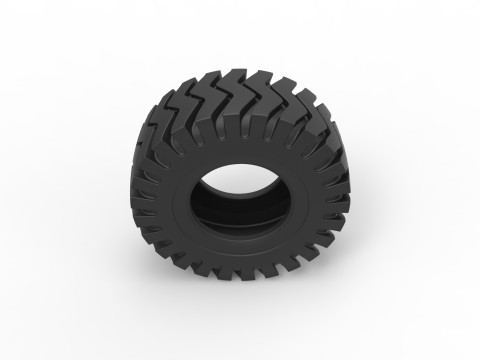 Tractor tire 38 Scale 1 to 25 3D 打印模型