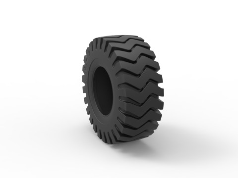 Tractor tire 38 Scale 1 to 25 3D 打印模型