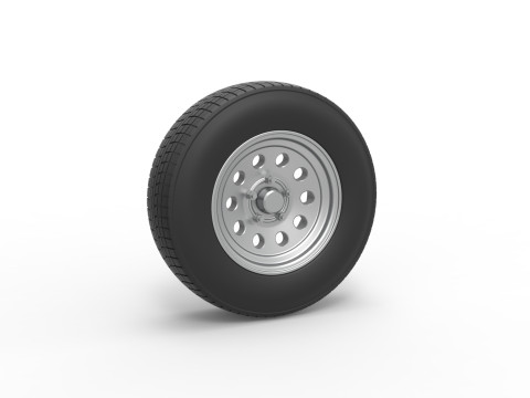 Car wheel 11 Scale 1 to 25 3D printmodel