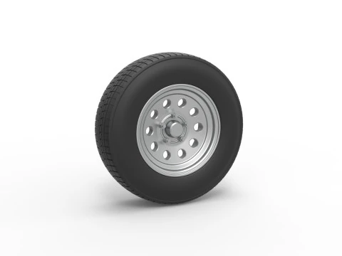 Car wheel 11 Scale 1 to 25 3D Print Model