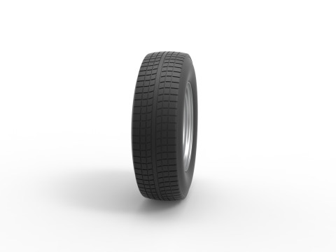 Car wheel 11 Scale 1 to 25 3D Принт Модель