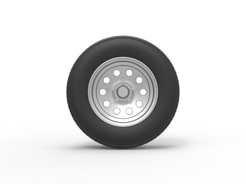 Car wheel 11 Scale 1 to 25 3D Принт Модель