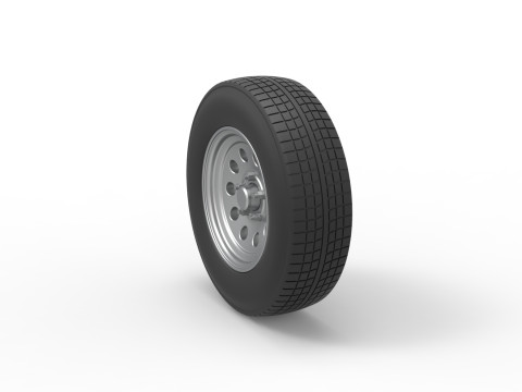 Car wheel 11 Scale 1 to 25 3D Принт Модель