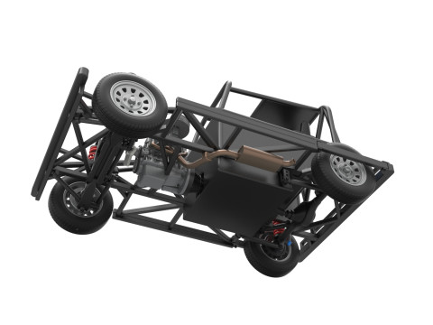 New Zealand Ministock car Base Scale 1 to 25 Modèles 3D en vedette