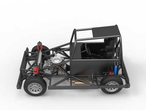 New Zealand Ministock car Base Scale 1 to 25 Modèles 3D en vedette