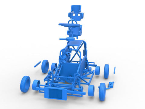 New Zealand Ministock car Base Scale 1 to 25 Modèles 3D en vedette
