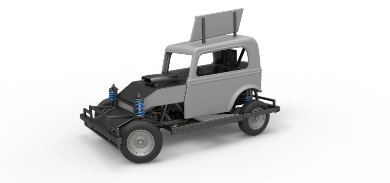 New Zealand Ministock car while turning Scale 1 to 25 3D Print Model .c4d .max .obj .3ds .fbx .stl .blend 