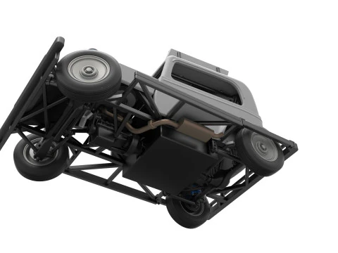 New Zealand Ministock car while turning Scale 1 to 25 3D Print Model