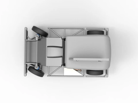 New Zealand Ministock car while turning Scale 1 to 25 3D Print Model
