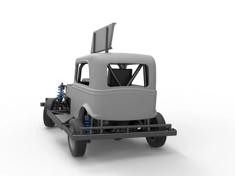 New Zealand Ministock car while turning Scale 1 to 25 3D Print Model