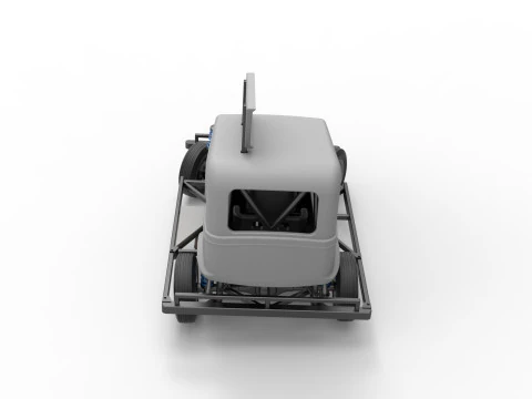 New Zealand Ministock car while turning Scale 1 to 25 3D Print Model