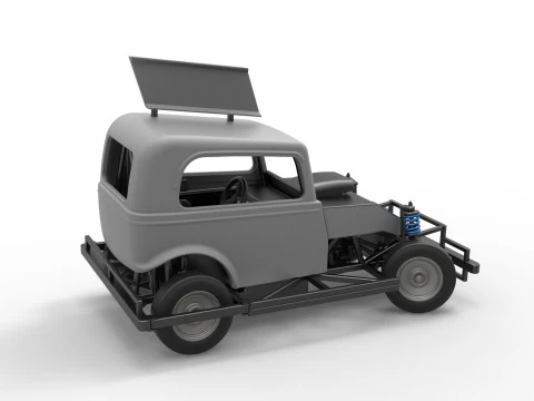 New Zealand Ministock car while turning Scale 1 to 25 3D Print Model