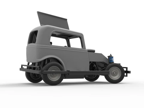 New Zealand Ministock car while turning Scale 1 to 25 3D Print Model