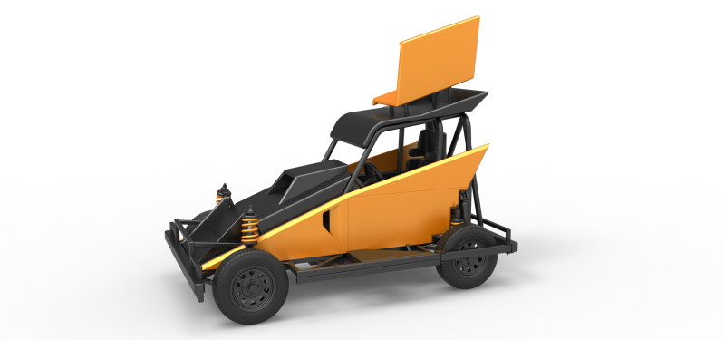 New Zealand Ministock car Version 2 Scale 1 to 25 3D 프린트 모델 .c4d .max .obj .3ds .fbx .stl .blend