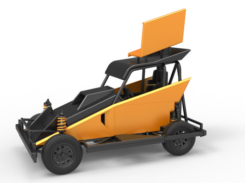 New Zealand Ministock car Version 2 Scale 1 to 25 3D Print Model