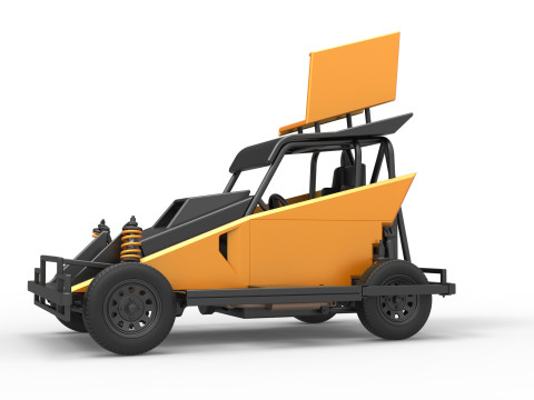 New Zealand Ministock car Version 2 Scale 1 to 25 3D 프린트 모델