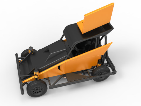 New Zealand Ministock car Version 2 Scale 1 to 25 3D 프린트 모델