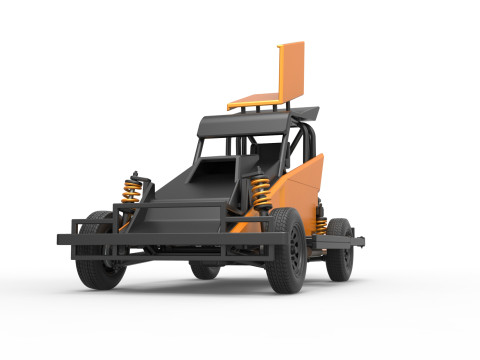 New Zealand Ministock car Version 2 Scale 1 to 25 3D 프린트 모델