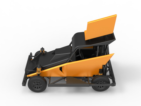 New Zealand Ministock car Version 2 Scale 1 to 25 3D 프린트 모델