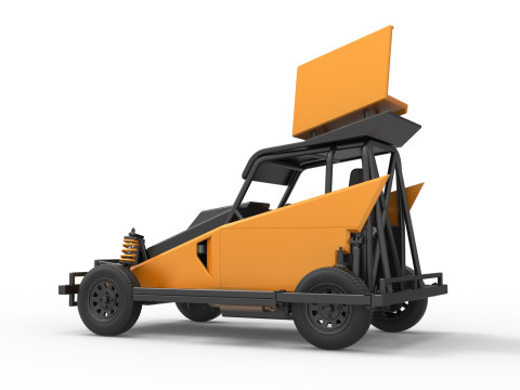 New Zealand Ministock car Version 2 Scale 1 to 25 3D 프린트 모델