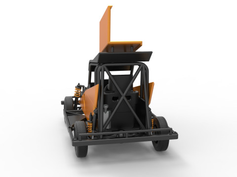New Zealand Ministock car Version 2 Scale 1 to 25 3D 프린트 모델