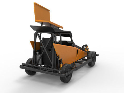 New Zealand Ministock car Version 2 Scale 1 to 25 3D 프린트 모델