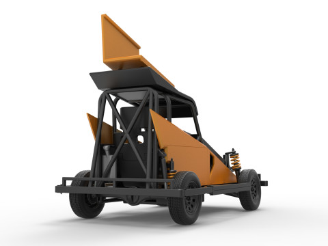 New Zealand Ministock car Version 2 Scale 1 to 25 3D 프린트 모델