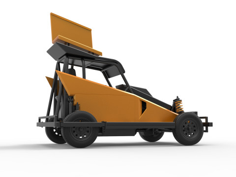 New Zealand Ministock car Version 2 Scale 1 to 25 3D 프린트 모델