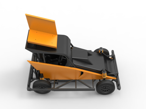 New Zealand Ministock car Version 2 Scale 1 to 25 3D 프린트 모델