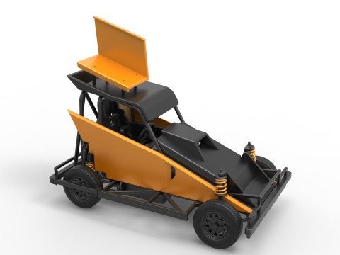 New Zealand Ministock car Version 2 Scale 1 to 25 3D 프린트 모델