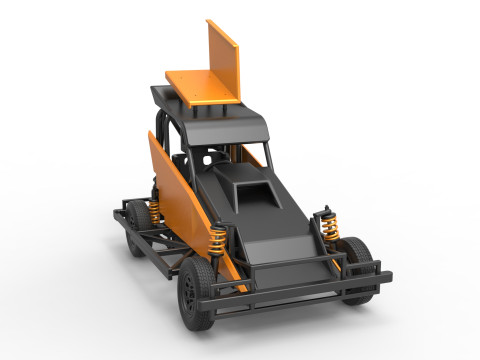 New Zealand Ministock car Version 2 Scale 1 to 25 3D 프린트 모델