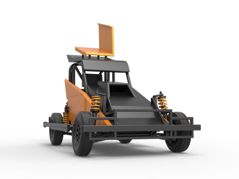 New Zealand Ministock car Version 2 Scale 1 to 25 3D 프린트 모델