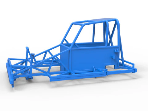 Yeni Zelanda Ministock arabasının &ccedil;er&ccedil;evesi Versiyon 2 &Ouml;l&ccedil;ek 1 - 25 3D Baskı Modeli