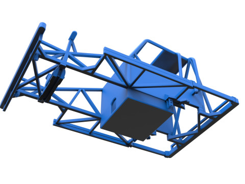 Frame of New Zealand Ministock car Version 2 Scale 1 to 25 3D Druckmodell