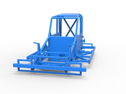 Frame of New Zealand Ministock car Version 2 Scale 1 to 25 3D Druckmodell