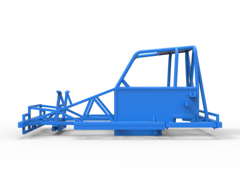 Frame of New Zealand Ministock car Version 2 Scale 1 to 25 3D Druckmodell
