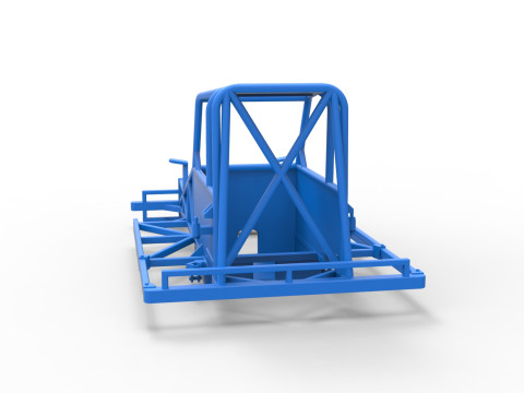 Frame of New Zealand Ministock car Version 2 Scale 1 to 25 3D Druckmodell