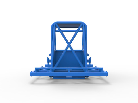 Frame of New Zealand Ministock car Version 2 Scale 1 to 25 3D Druckmodell