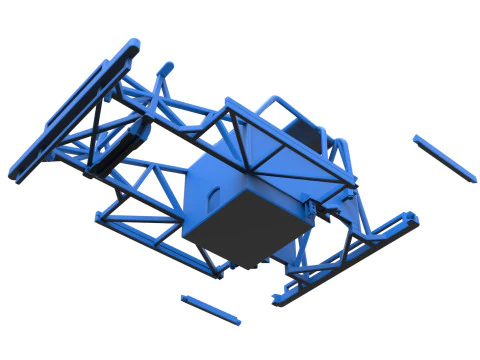 Frame of New Zealand Ministock car Version 2 Scale 1 to 25 3D Print Model