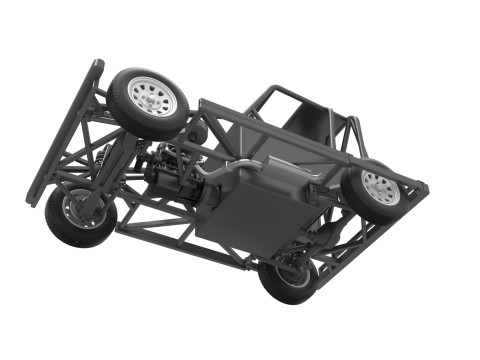 New Zealand Ministock car Base Version 2 Scale 1 to 25 Model Cetak 3D