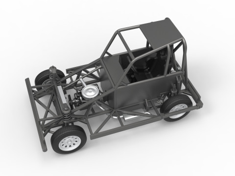 New Zealand Ministock car Base Version 2 Scale 1 to 25 Model Cetak 3D