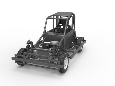 New Zealand Ministock car Base Version 2 Scale 1 to 25 Model Cetak 3D