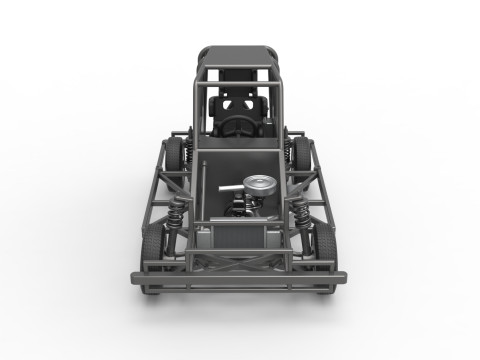 New Zealand Ministock car Base Version 2 Scale 1 to 25 Model Cetak 3D