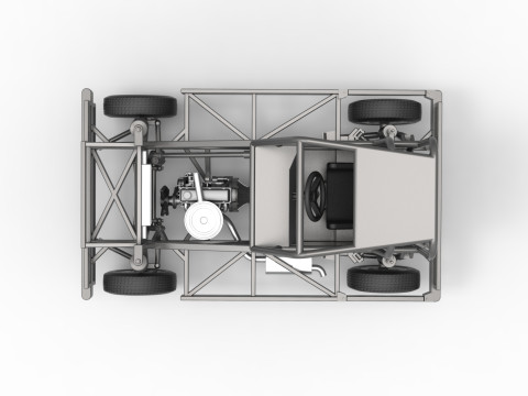 New Zealand Ministock car Base Version 2 Scale 1 to 25 Model Cetak 3D