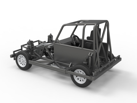 New Zealand Ministock car Base Version 2 Scale 1 to 25 Model Cetak 3D