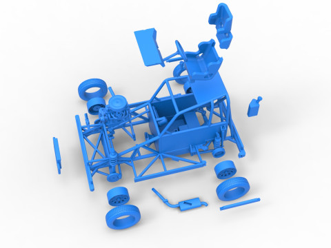 New Zealand Ministock car Base Version 2 Scale 1 to 25 Model Cetak 3D