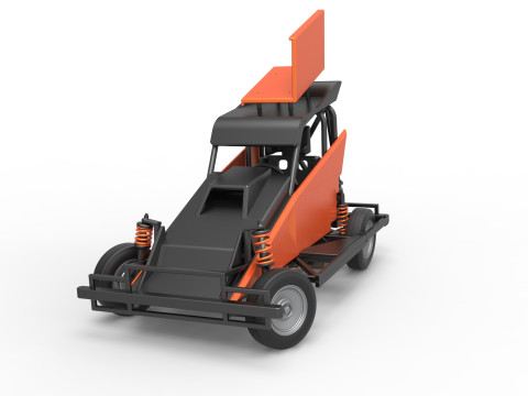 Nowozelandzki samochód Ministock podczas obracania wersji 2 w skali od 1 do 25 Model do druku 3D