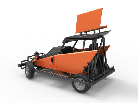 Nowozelandzki samochód Ministock podczas obracania wersji 2 w skali od 1 do 25 Model do druku 3D