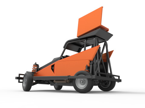 Nowozelandzki samochód Ministock podczas obracania wersji 2 w skali od 1 do 25 Model do druku 3D