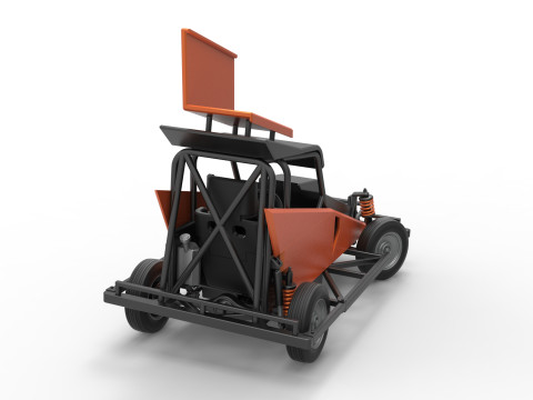 Nowozelandzki samochód Ministock podczas obracania wersji 2 w skali od 1 do 25 Model do druku 3D